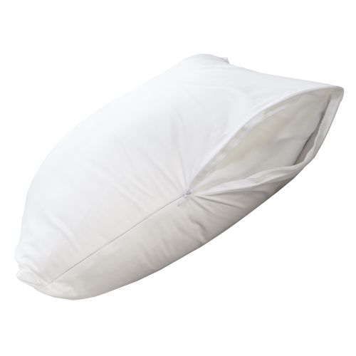 Protect-A-Bed Basic Pillow Protector with Zipper Closure, Queen Size 21x31